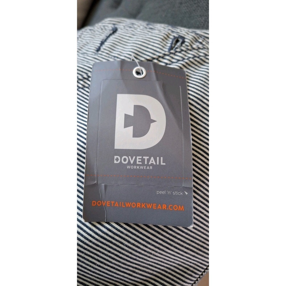 Dovetail Workwear Freshley Overalls Size 12 Indigo Stripe Conductor Utility Boho - Picture 5 of 6
